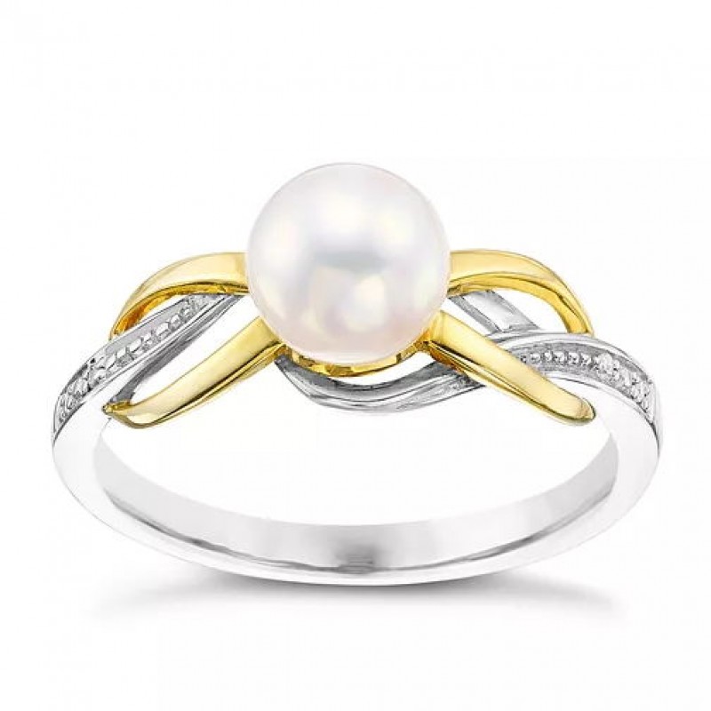 Pearl on sale infinity ring